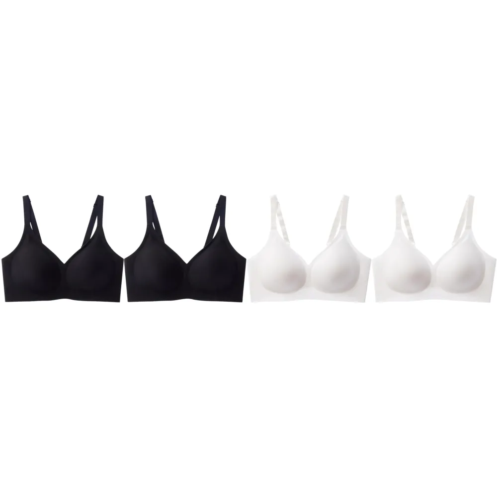 Jelly Wireless Women Comfortable Push Up Bras