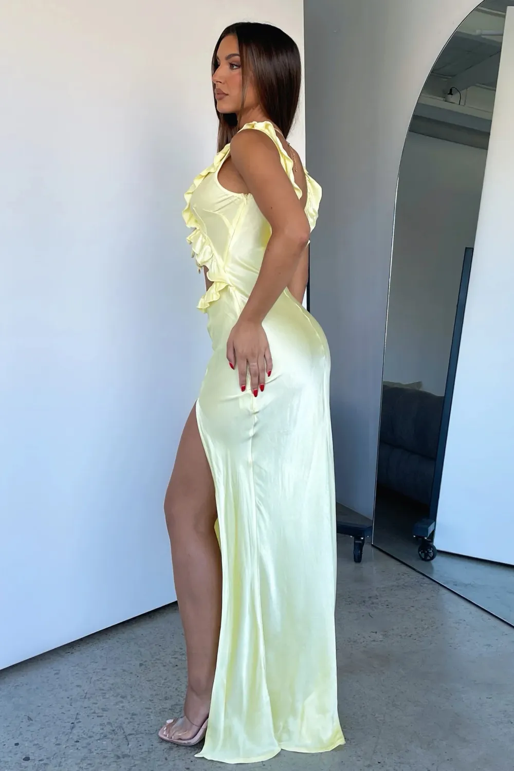 Wishlist Maxi Dress Lemon