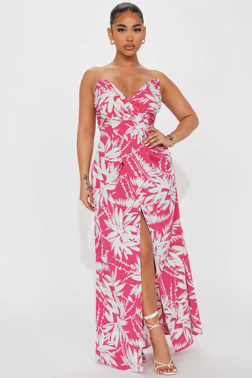 Fun Gal Maxi Dress - Pink/combo