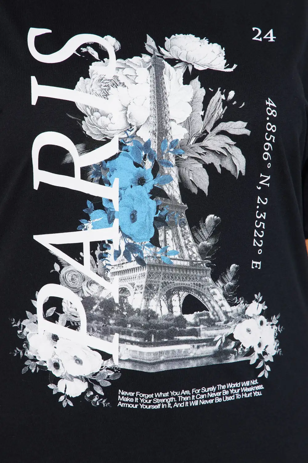 Pardon My French Paris Tee - Black