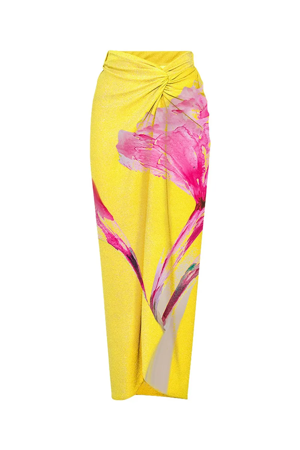 Floral Print Strapless Flower Two Piece Bathing Suit
