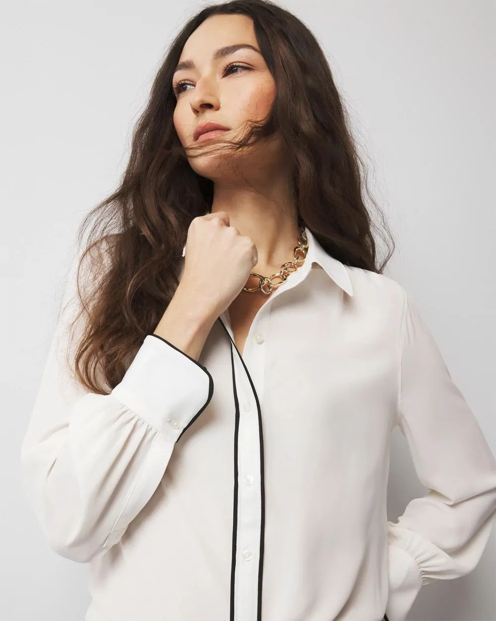 Soft Shirt with Piping