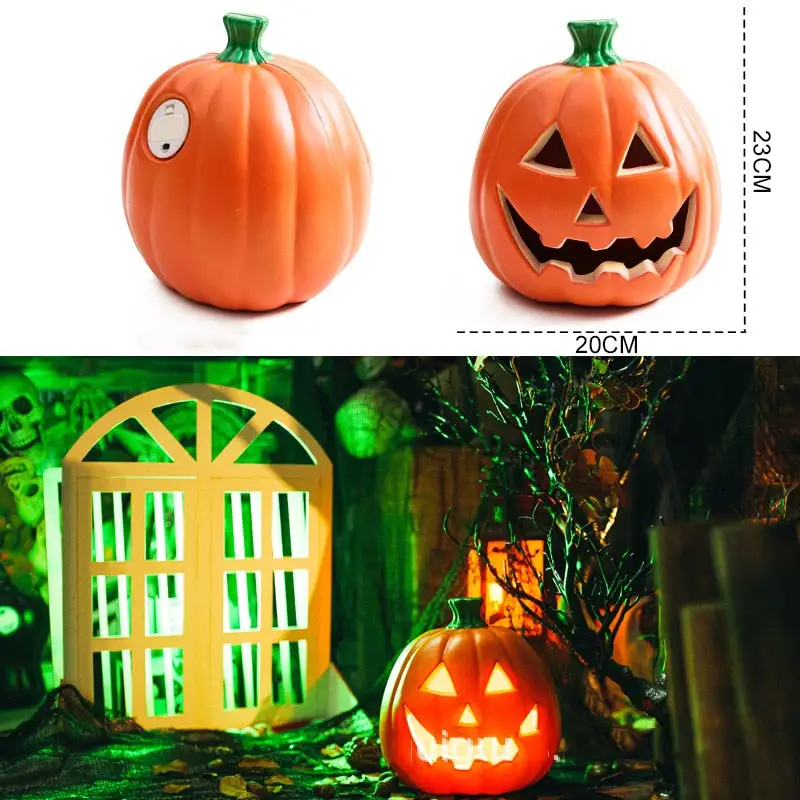 Halloween Pumpkin Led Light Lamp Creative Lantern Decoration Flashing Light Gypsophila Ghost Festival Dress Up Glowing