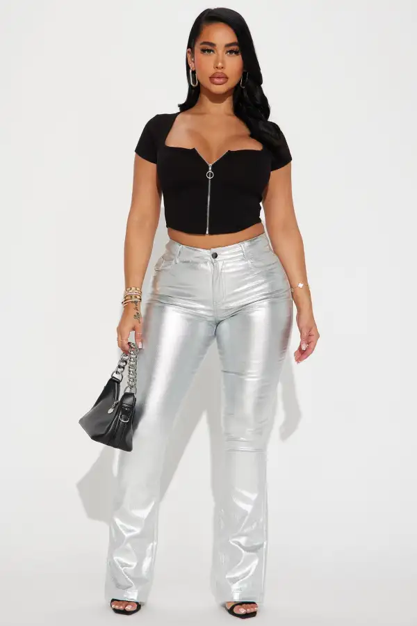 Making Changes Ribbed Top - Black