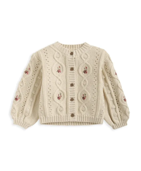 Laura Ashley Embroidered Floral Cardigan