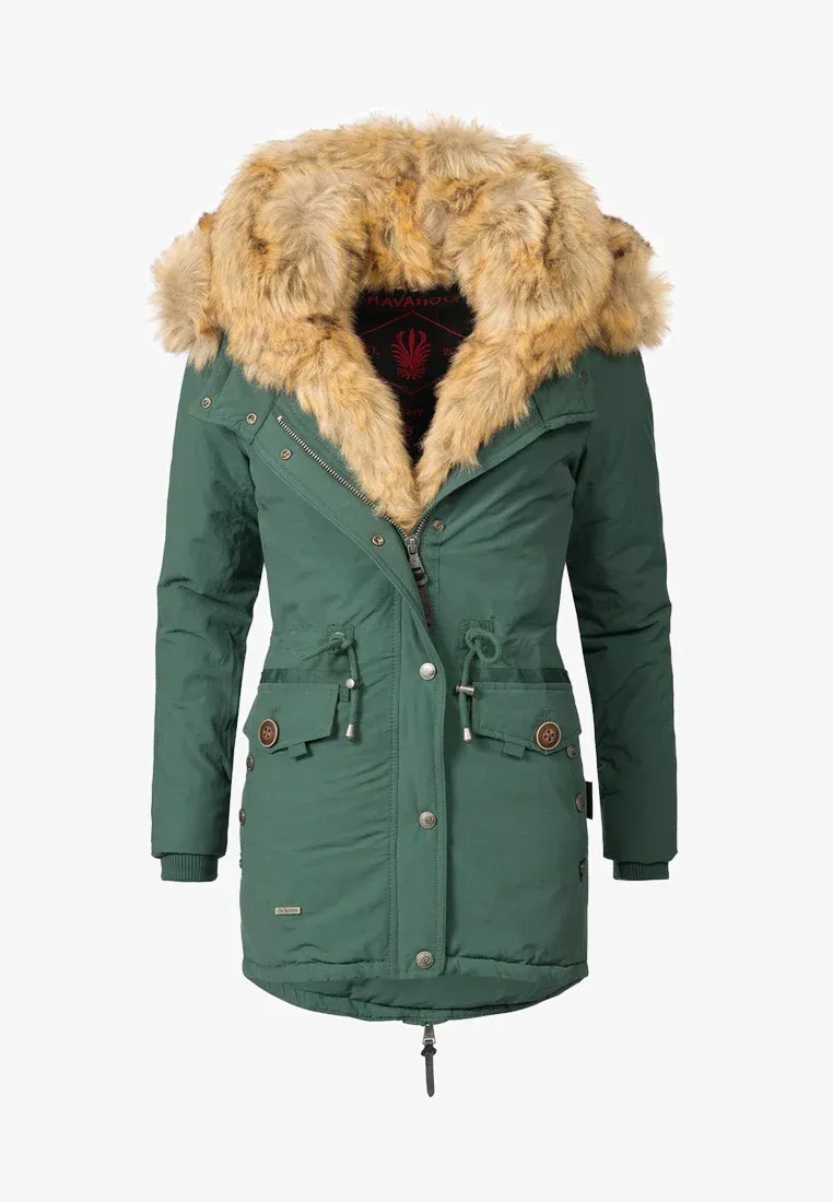 Ladies Winter Thicken Windproof Parka Pink