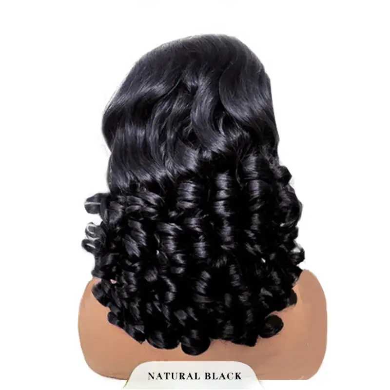 Super Double Drawn Vietnamese Raw Hair Bouncy Curls Hair Funmi Wig 13×6 Lace Frontal Wigs