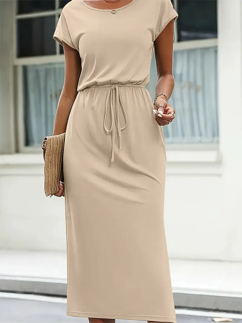 Women's Fitted Polyester Dress