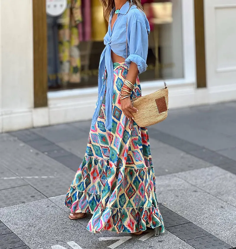 Casual Long Skirt