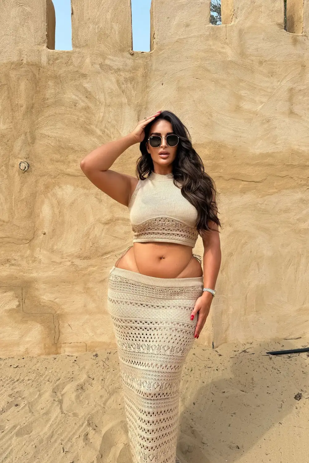 Endless Beauty Skirt Set - Taupe