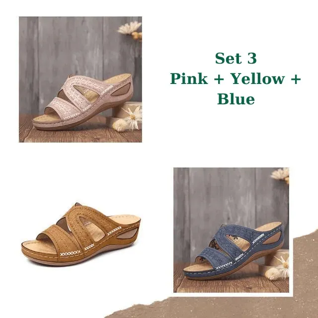 (Buy More and Save More💥)Premium Orthopedic Thick Platform Slipper Sandals