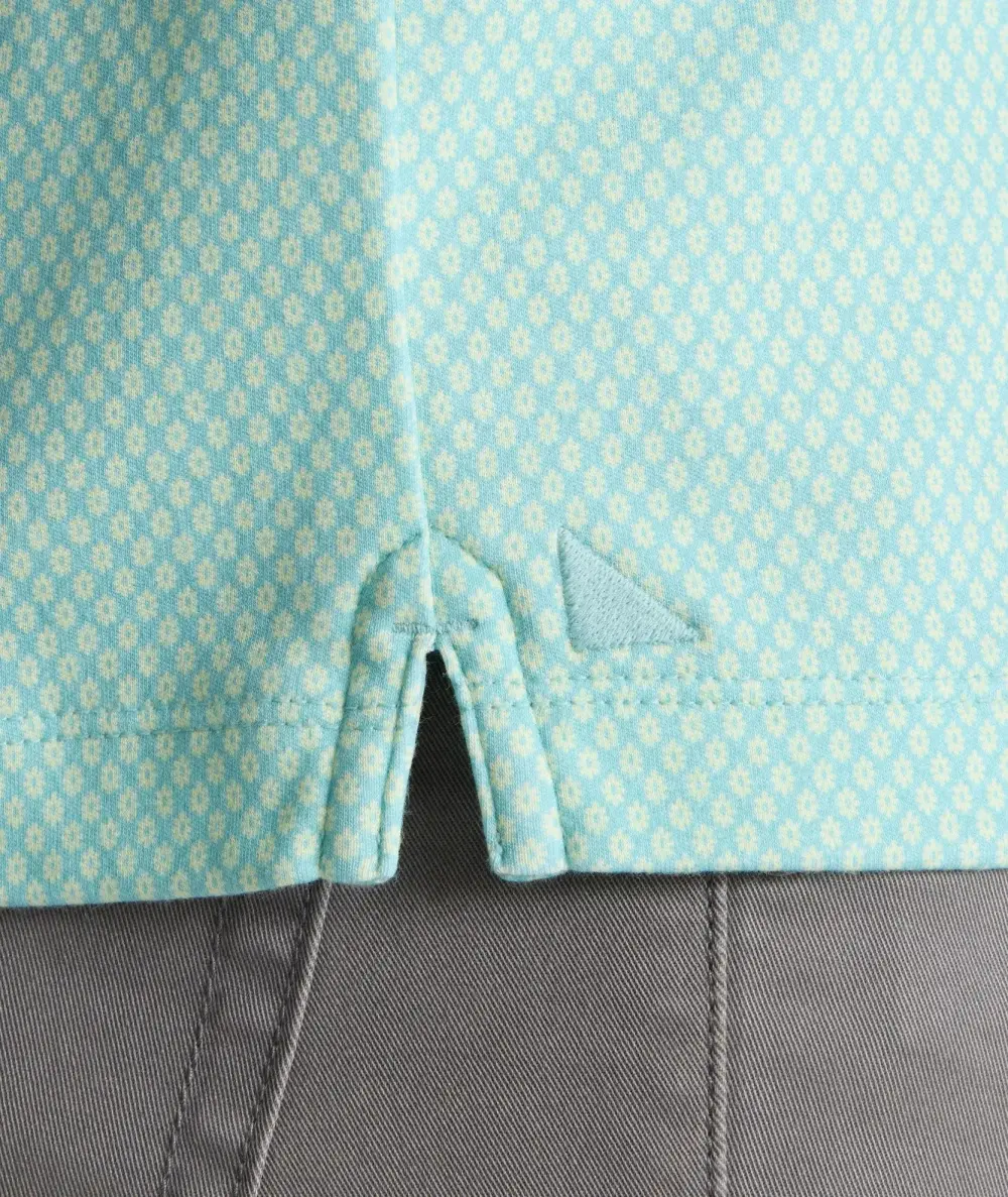 Wrinkle-Free Printed Damaschino Polo