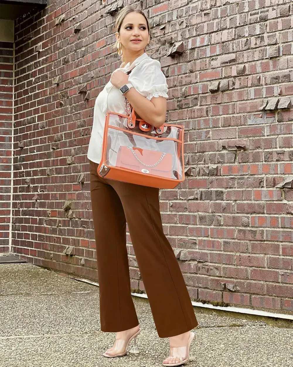 G4Free Wide Leg Pants for Women Loose Yoga Pants with Pockets Petite/Regular/Tall Stretch Casual Lounge Pants