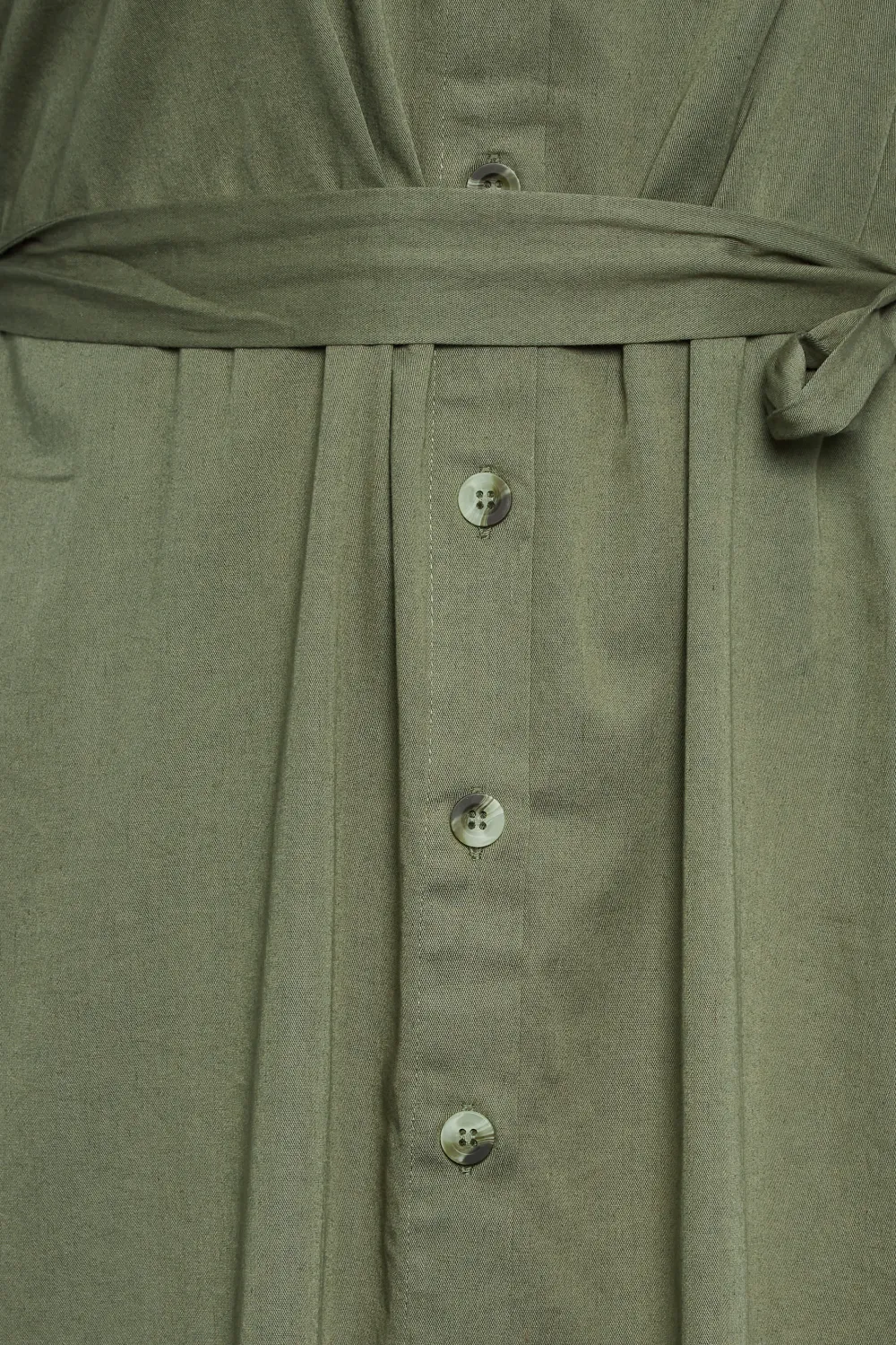 YOURS Curve Khaki Green Utility Shirt Dress