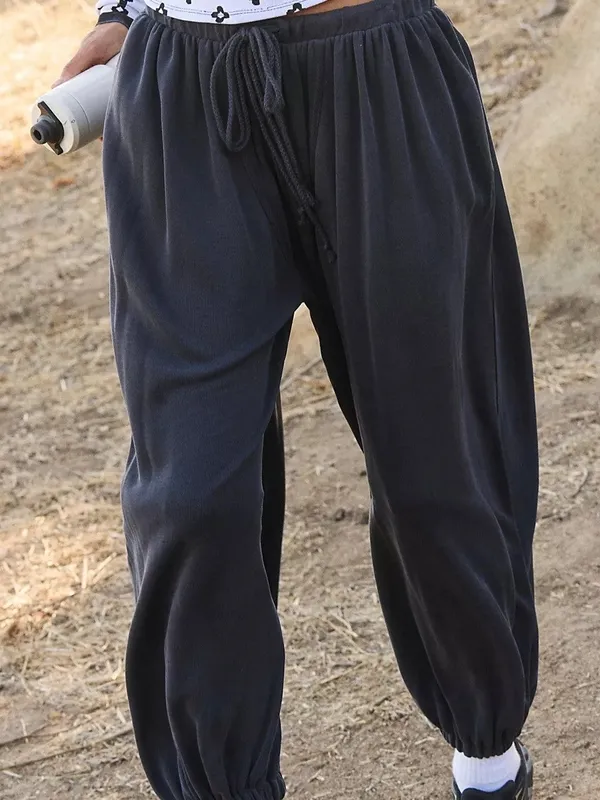 Relaxed Bubble Pull-On Pants