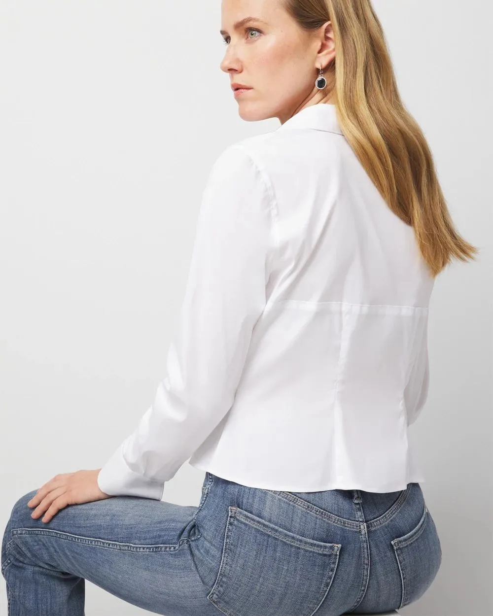 Seamed Poplin Shirt
