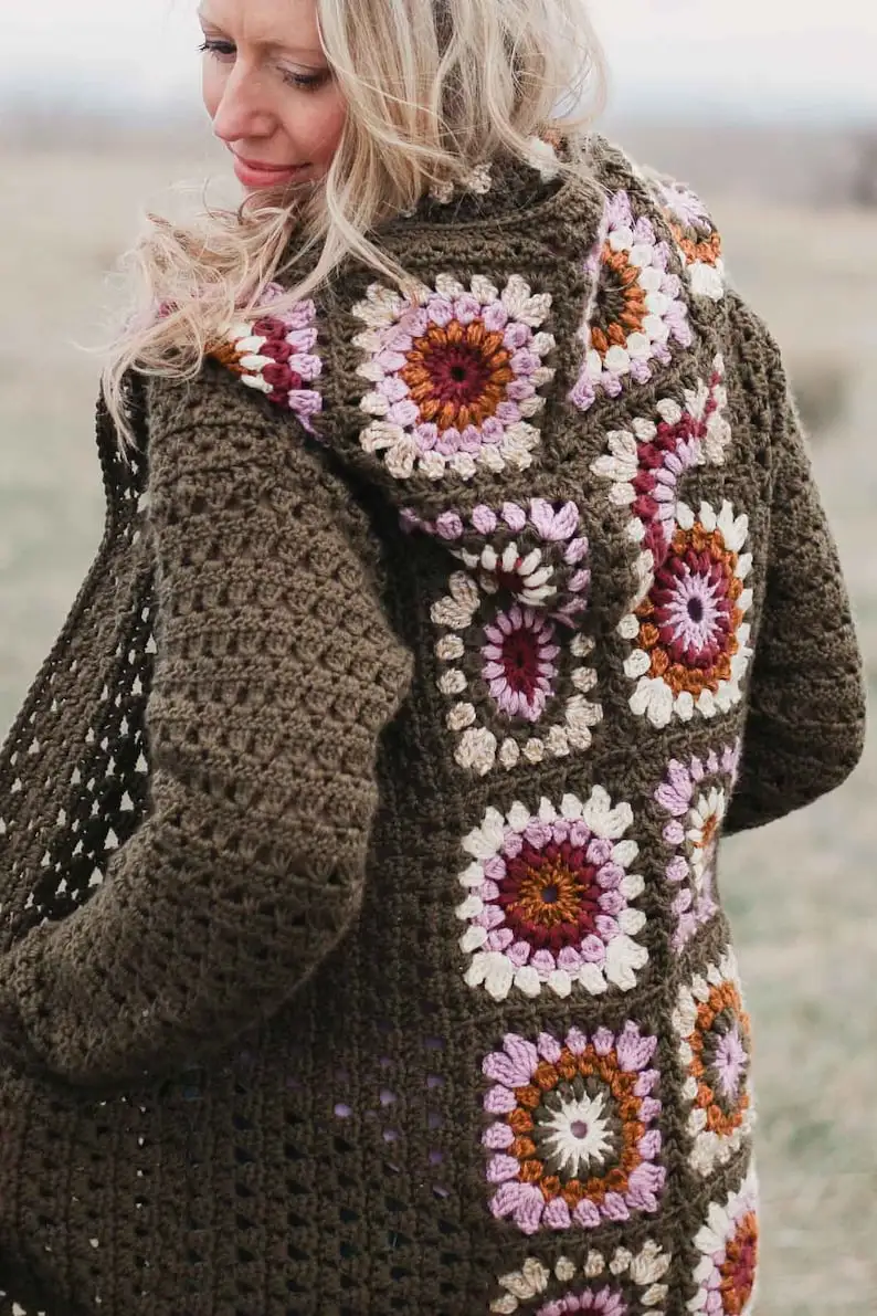 Seamless Cardigan Crochet Pattern