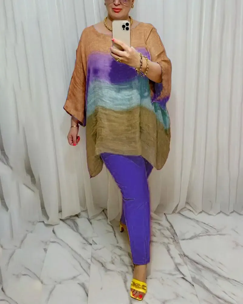 Casual Simple Color Two Piece Suit