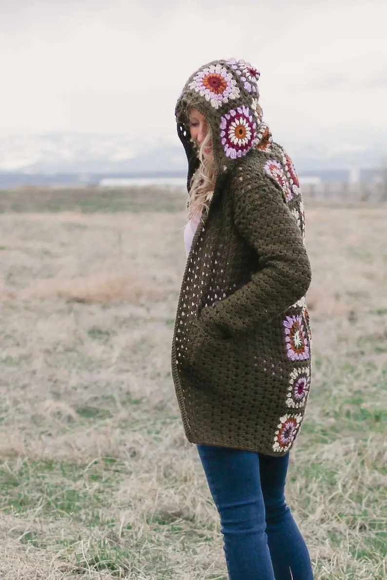Seamless Cardigan Crochet Pattern