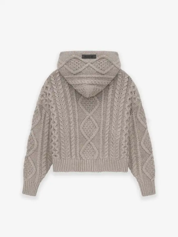 Kids Cable Knit Hoodie