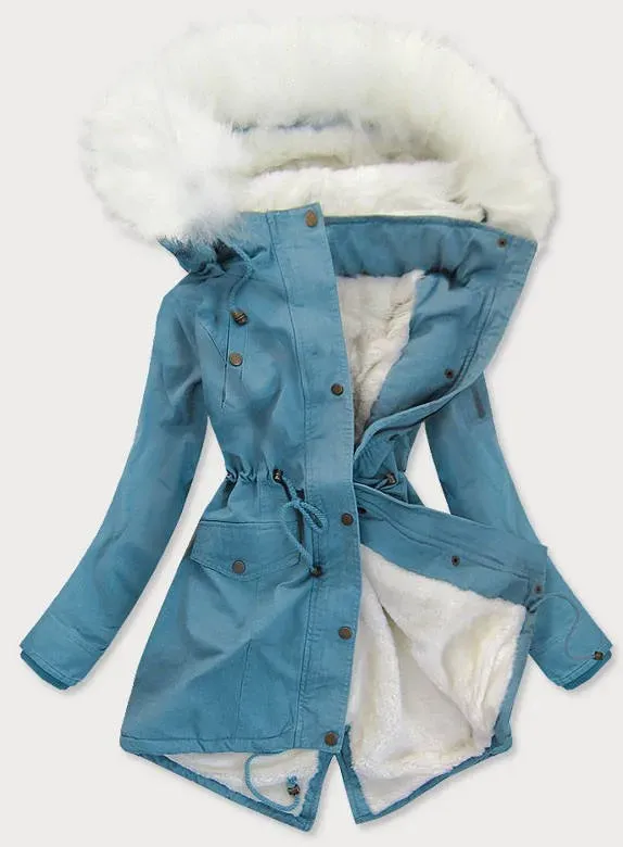 WOMEN'S WINTER PARKA BLUE