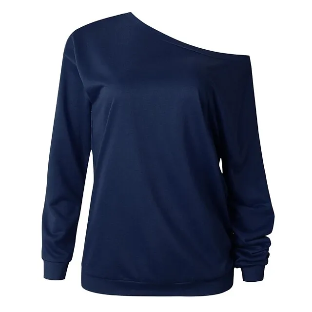 autumn fashion round neck long sleeve women's top sweater