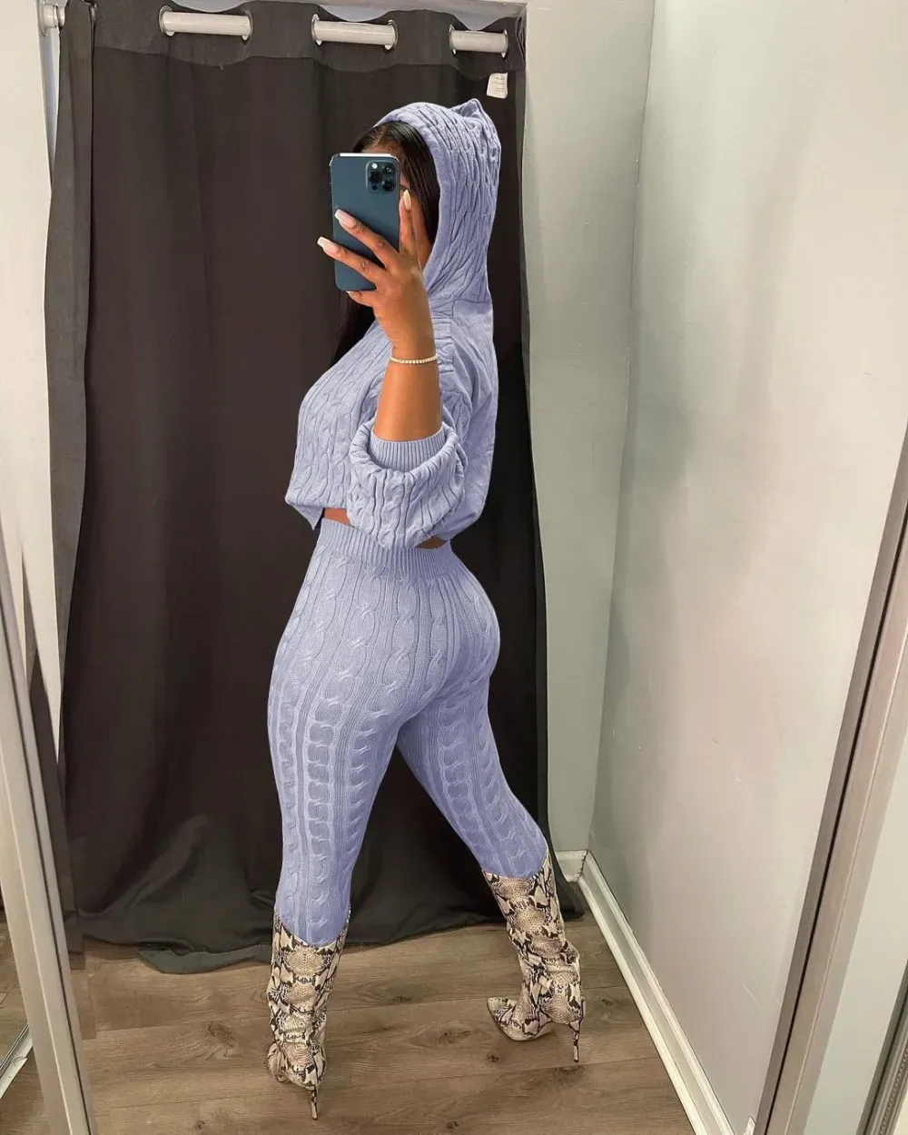 Knit Two Piece Outfits For Women Sweater Sets