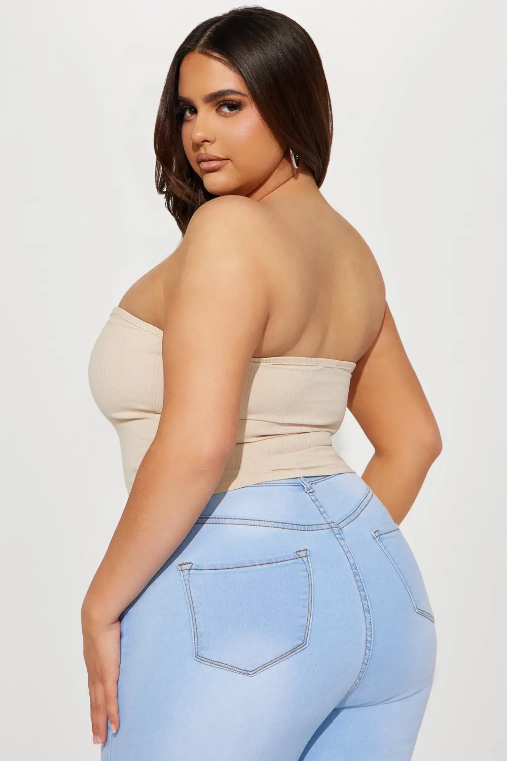 Nicolette Snatched Tube Top - Cream