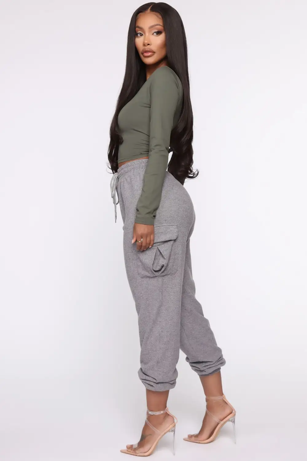 Robin Long Sleeve Top - Army Green