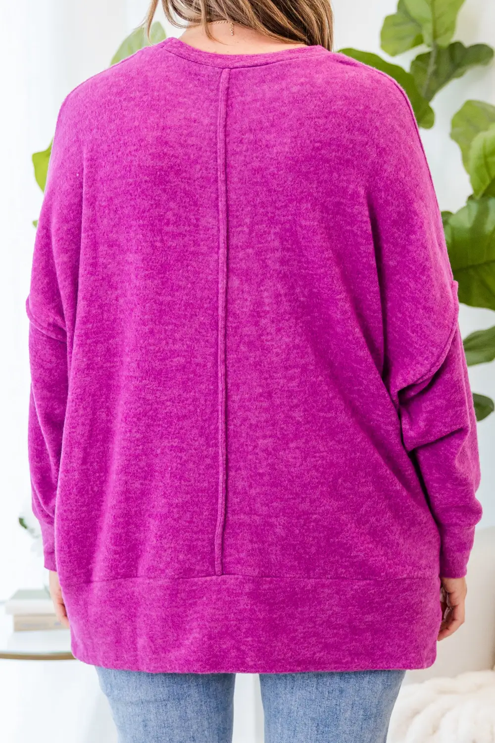 Just Take A Break Sweater, Light Plum