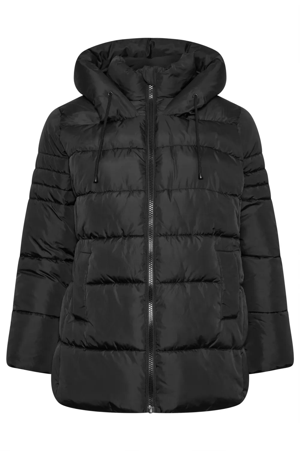 YOURS Curve Ivory White Sporty Puffer Coat