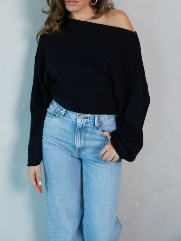 Carmen Off The Shoulder Knit Sweater