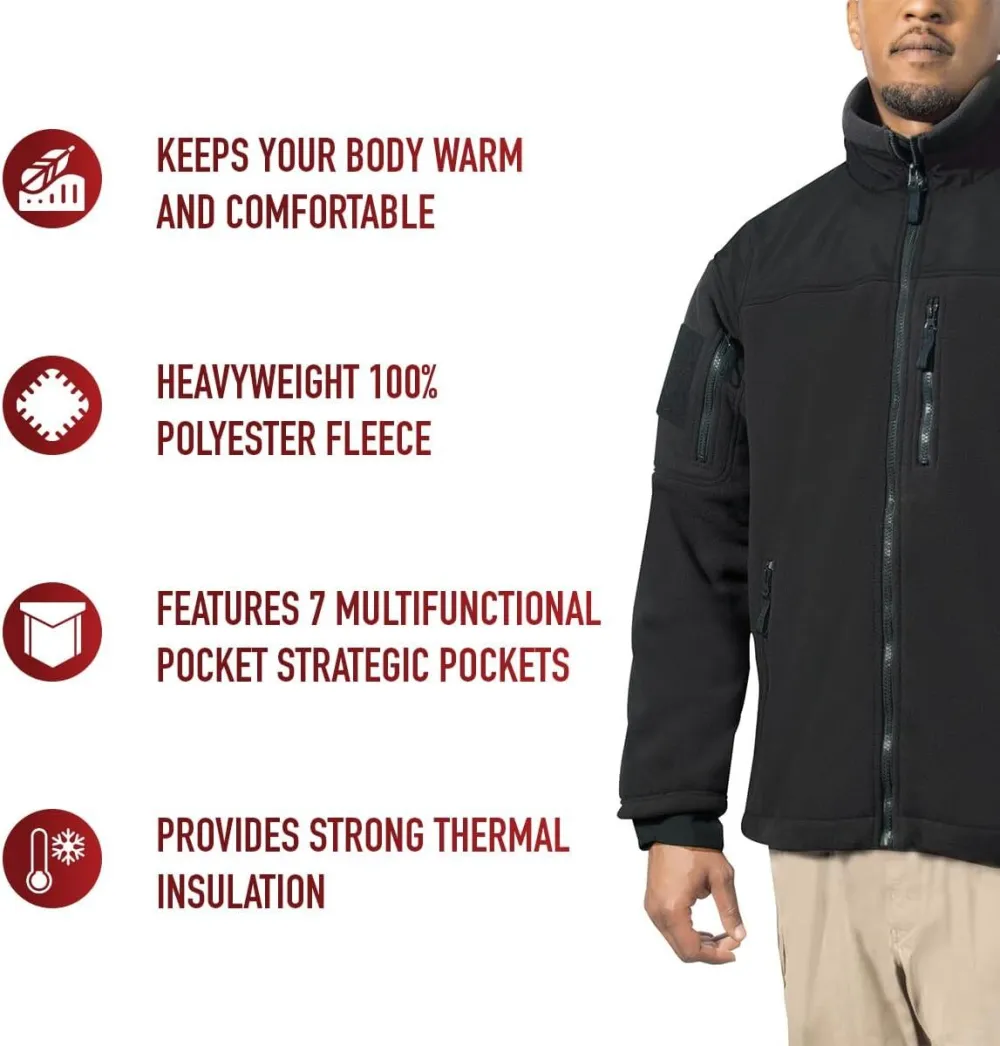 Spec Ops Tactical Fleece Jacket – Great For Layering