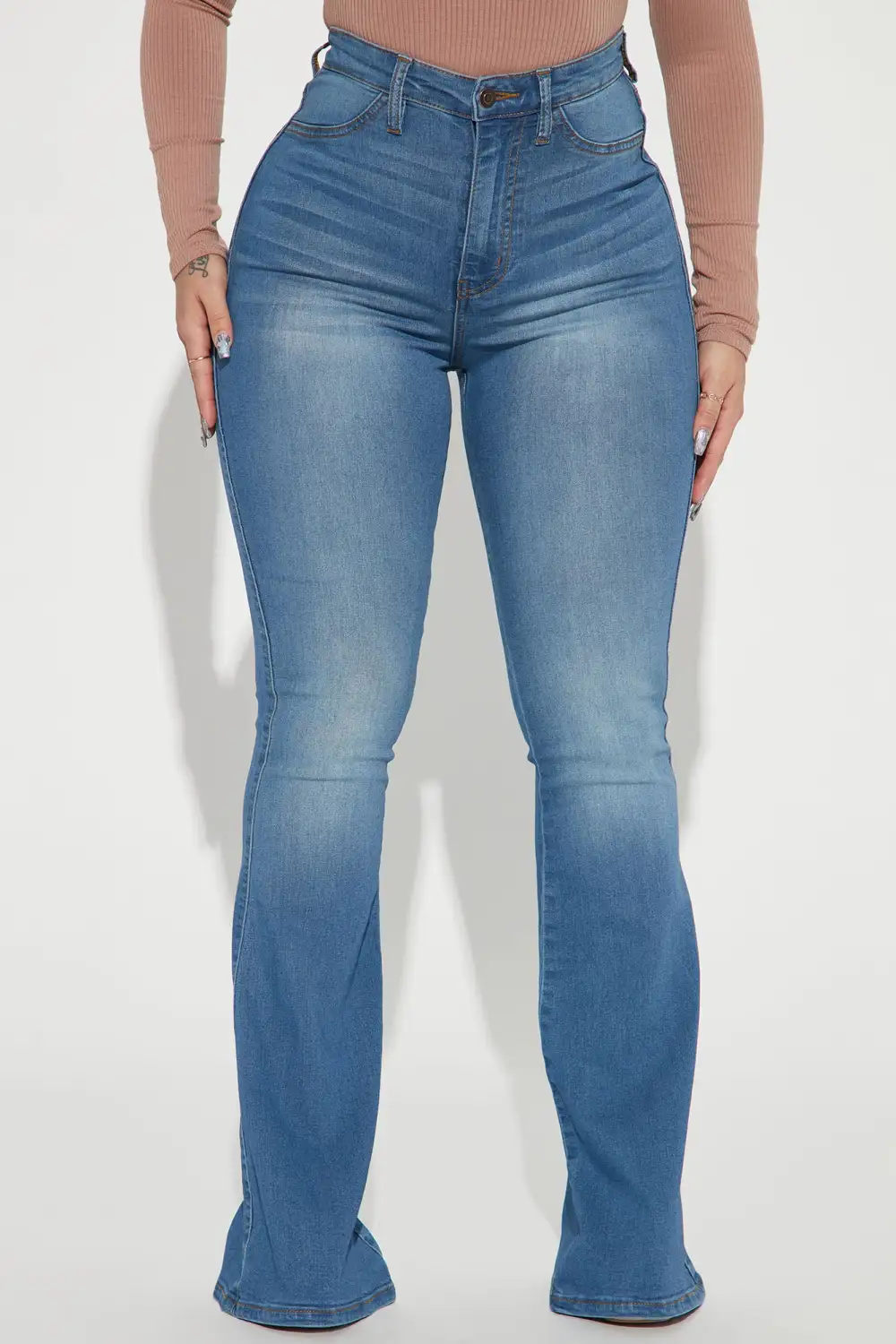 Deep In My Soul Flare Jeans - Light Wash
