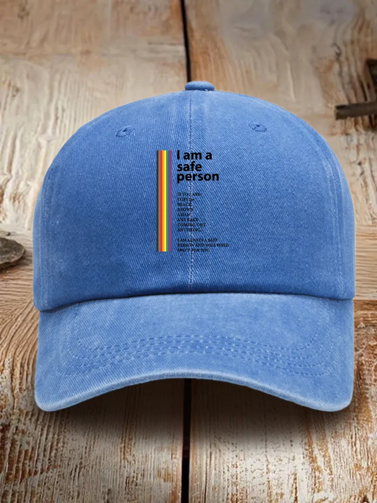 I Am A Safe Person Baseball Cap