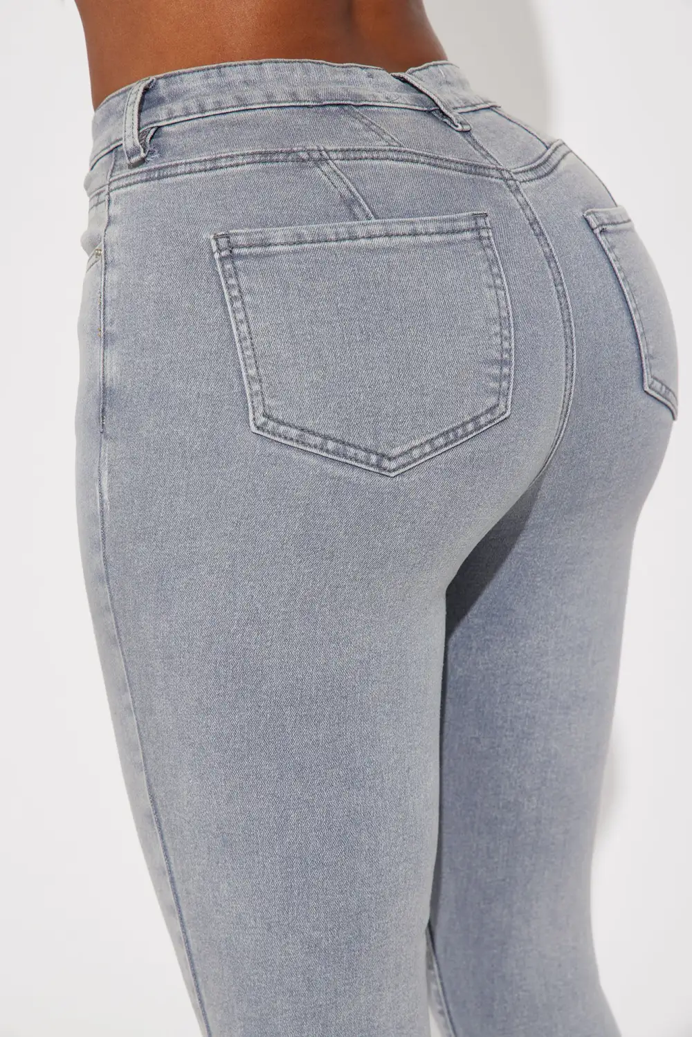 Shape Up Sculpting Stretch Skinny Jeans - Grey