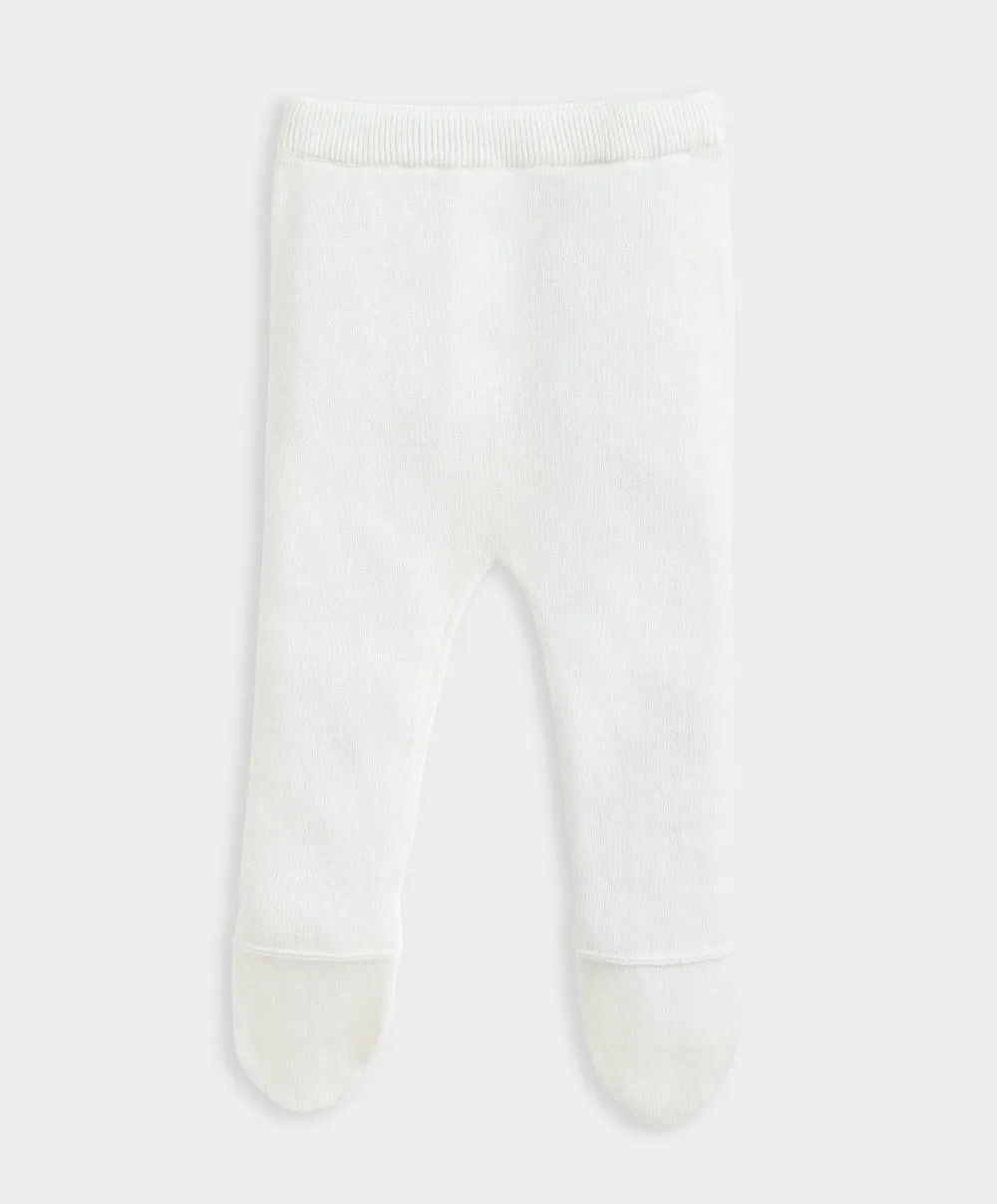 Knitted Cardigan & Leggings (2 Piece) - White