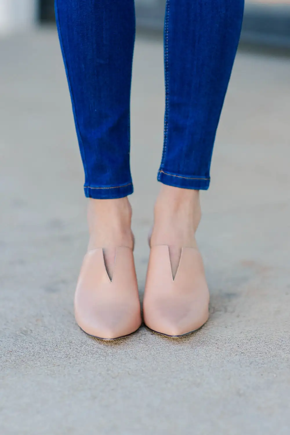 Get It Started Nude Heeled Mules