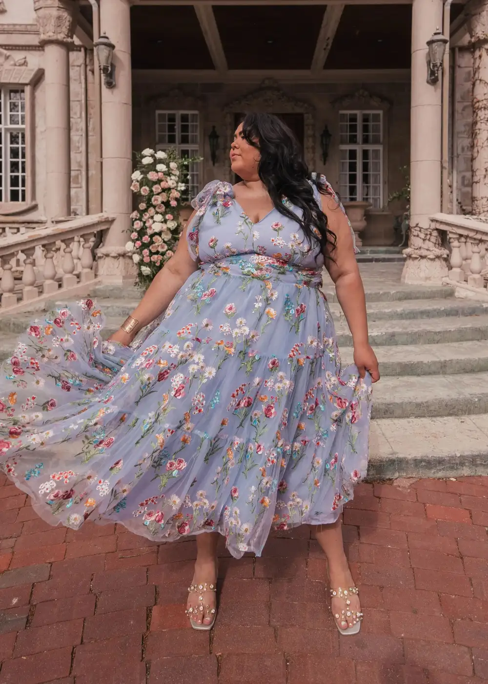 Margaret Midi Dress Blue