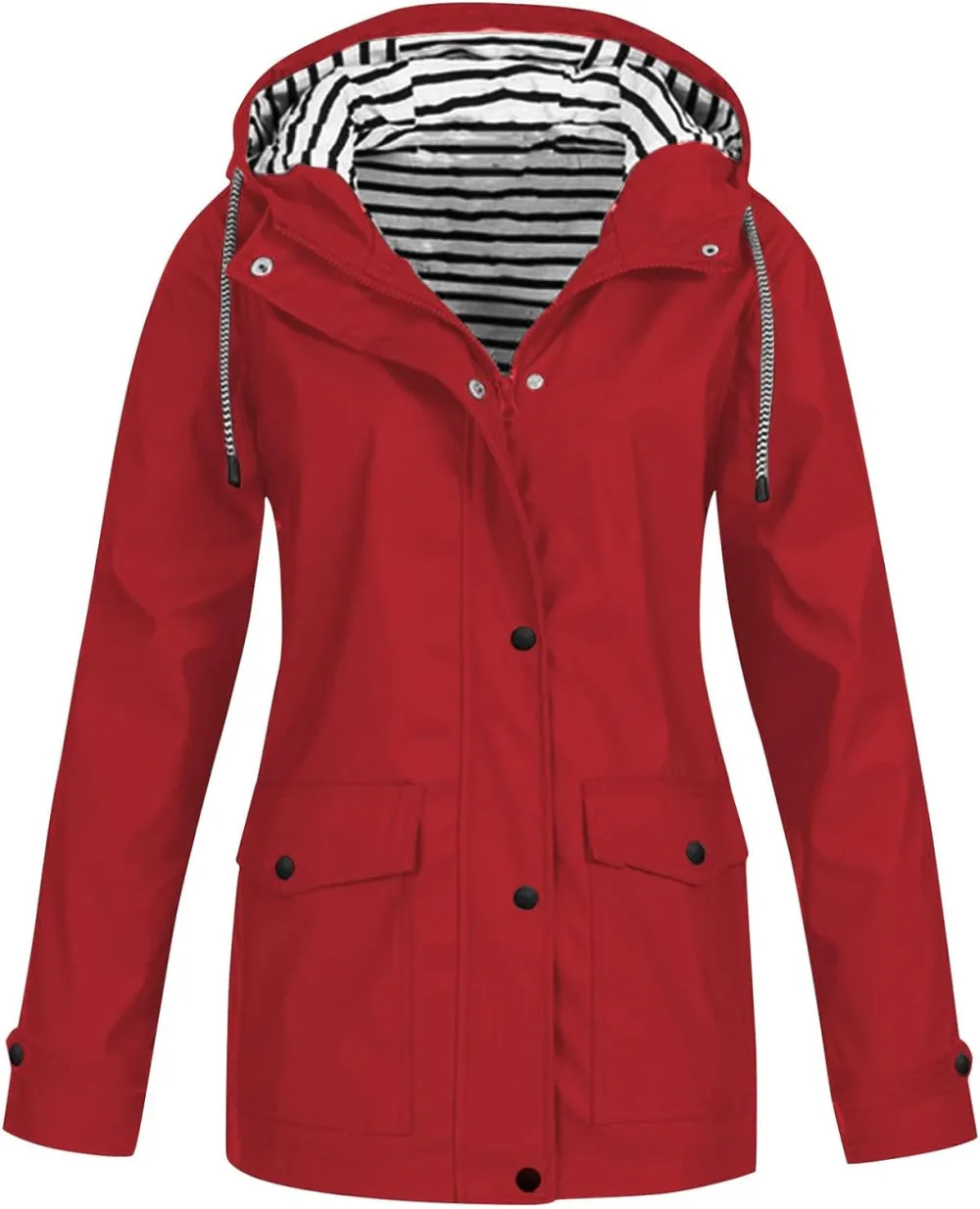 Rain Jackets For Women Waterproof With Hood Lightweight Casual Anorak Travel Hiking Coats with Pockets 720