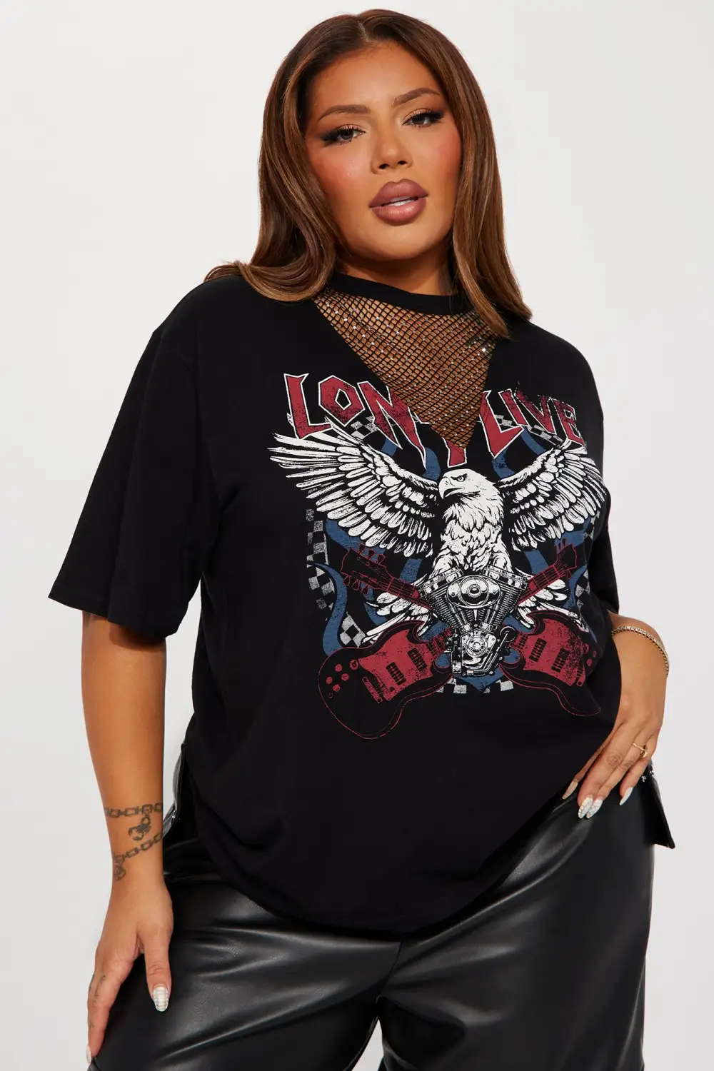 So Rock It Graphic Top - Black