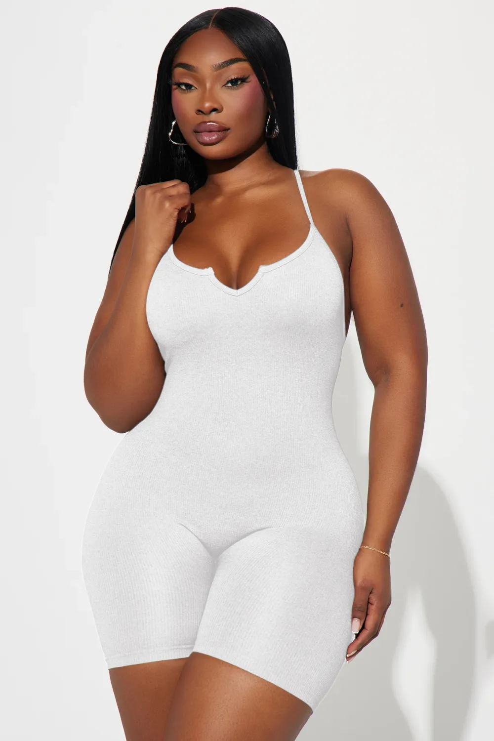 Indie Seamless Romper - White