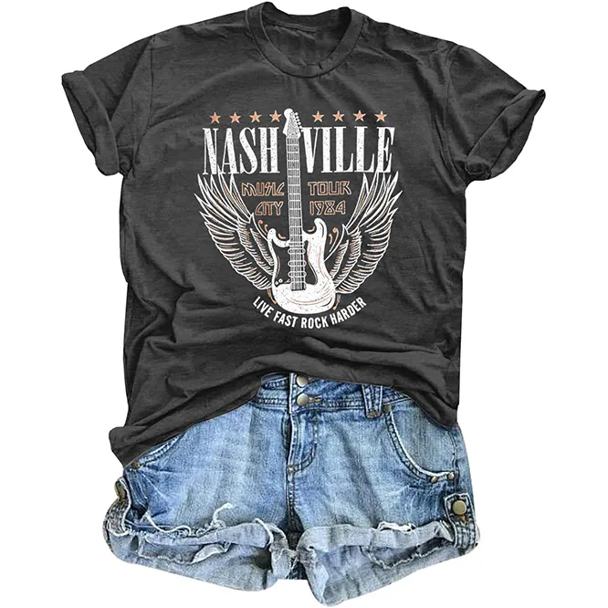 Women's Pattern Round Neck T-shirt