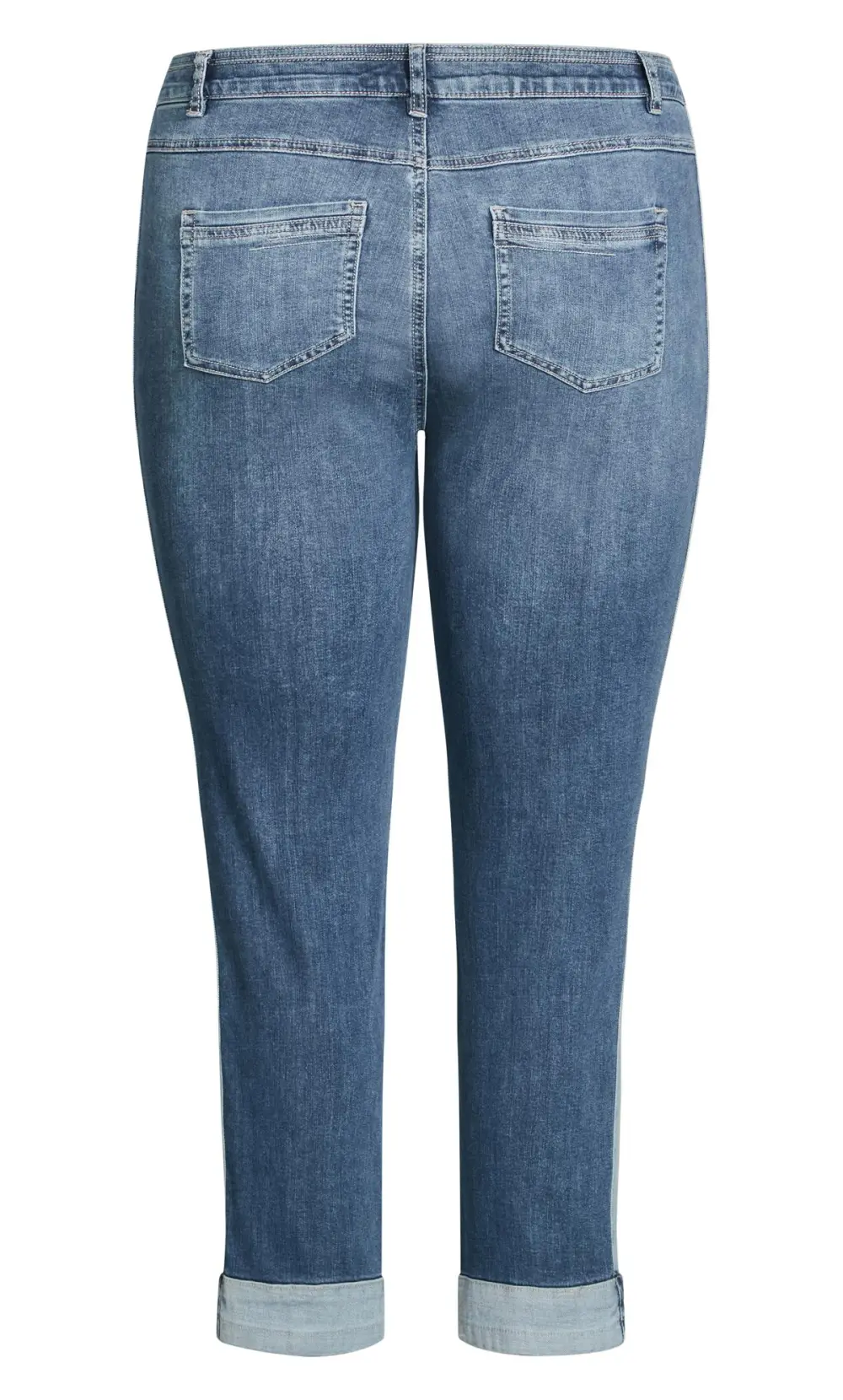 Evans Denim Contrast Trim Jean