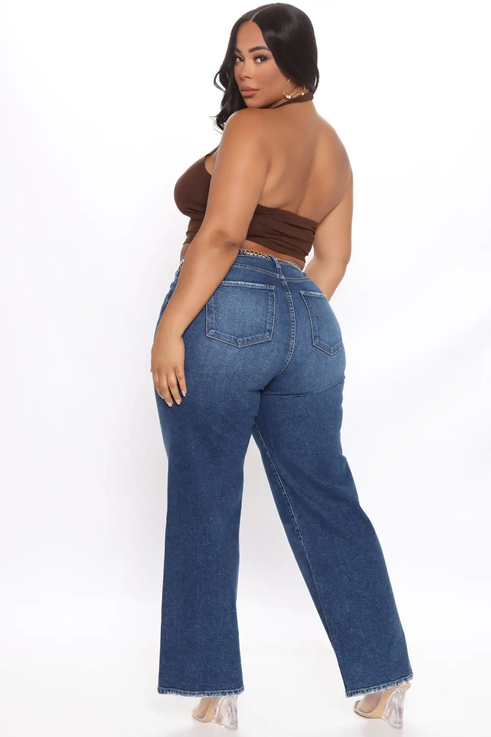 The New Me Halter Top - Chocolate