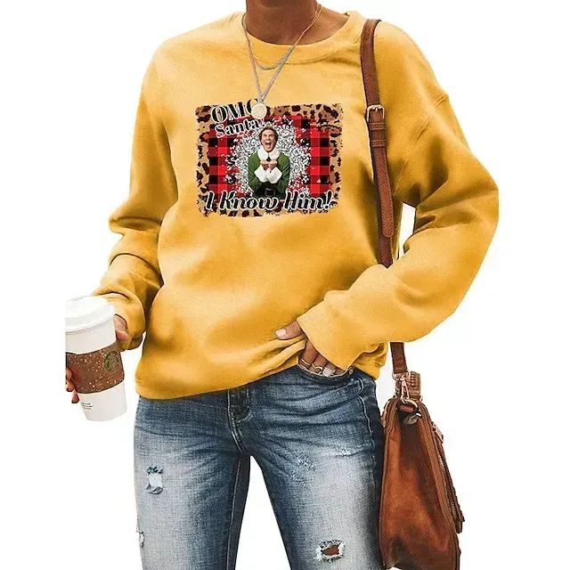 Christmas Ugly Christmas Sweater / Sweatshirt Hoodie Pullover Print Graphic Hoodie For Men's Women's Unisex Adults' Hot Stamping 100% Polyester Party Festival