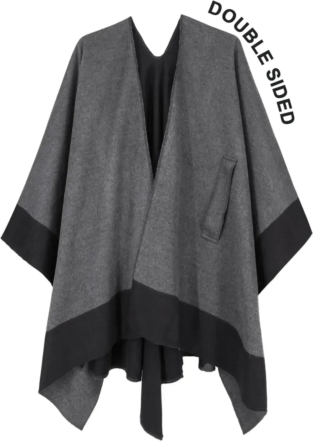 Women's Shawl Wrap Poncho Ruana Cape Open Front Cardigan Shawls for Fall Winter
