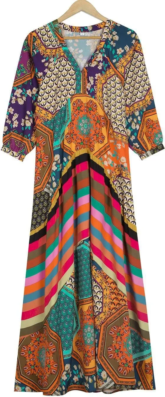 Sing it Louder Printed Maxi Dress