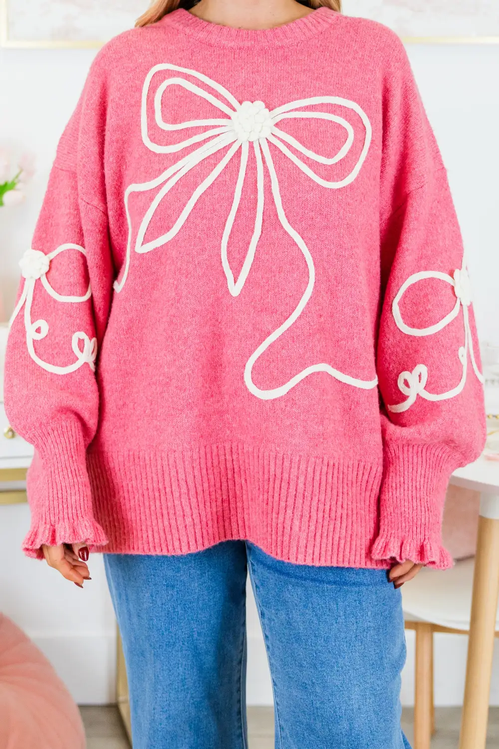 Walk And Sweet Talk Sweater, Pink