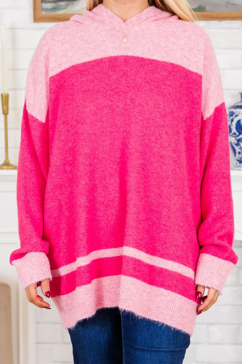 Let Me Talk Sweater, Pink